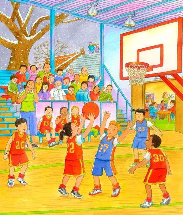 boys playing basketball jigsaw puzzle online