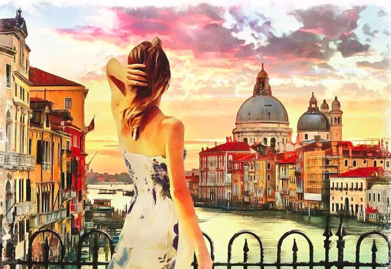 Ιταλία - Όμορφη θέα από τη βεράντα της Βασιλικής παζλ online