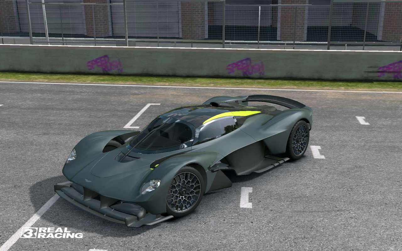 Skutečné závodní 3 Aston Martin valkyrie online puzzle