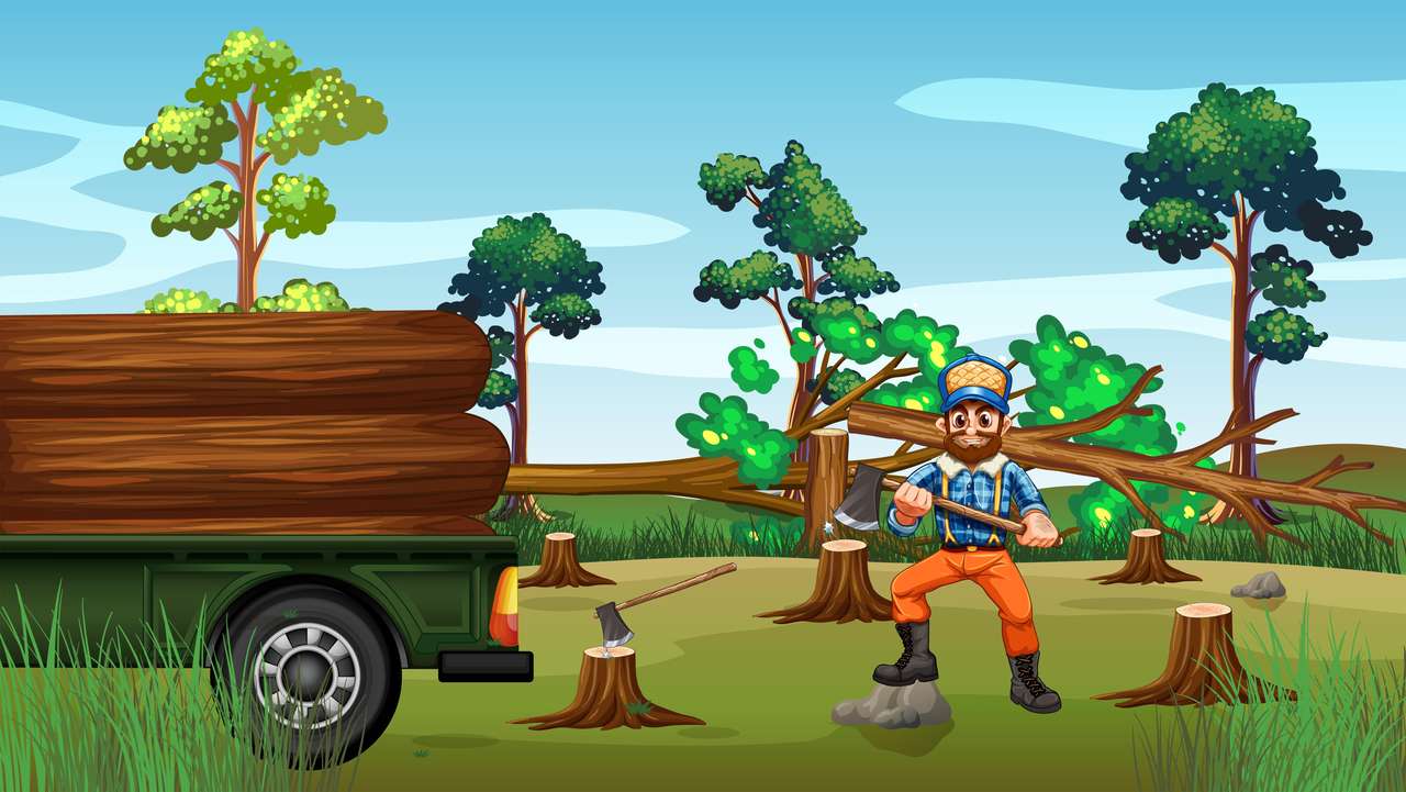 Обезлесяването онлайн пъзел