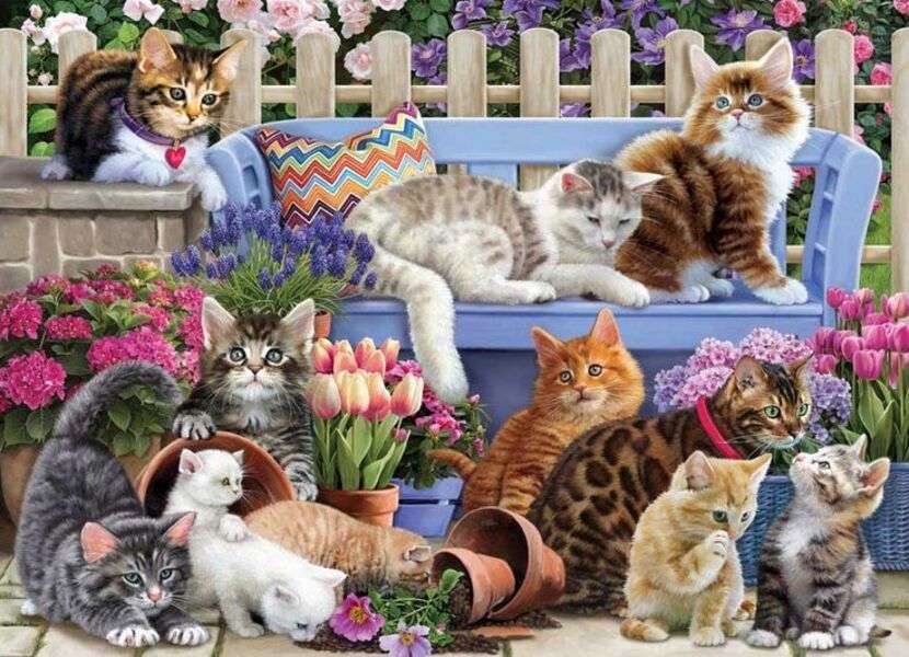 Kittens up to something #272 jigsaw puzzle online