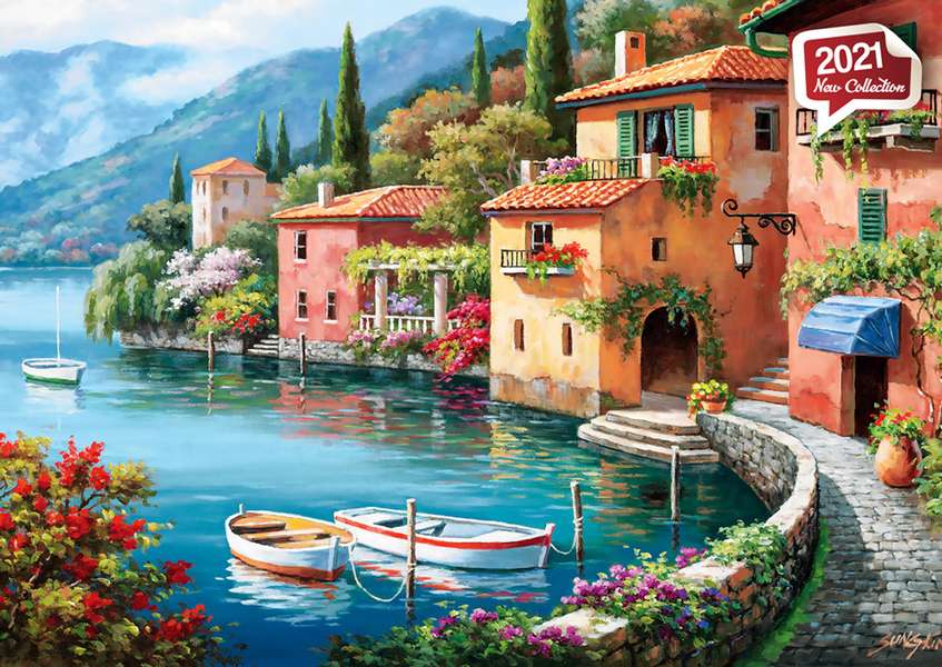 Villagio-tó Olaszországban online puzzle