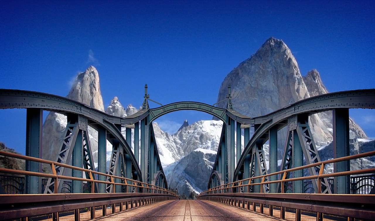 Pont des montagnes puzzle en ligne