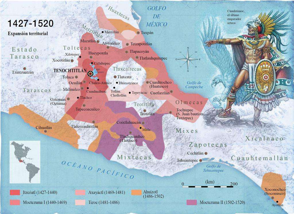 Mapa asteca da sua localização puzzle online