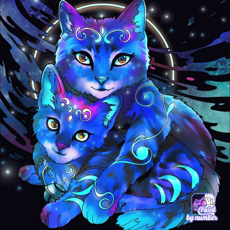 pisică bioluminiscentă jigsaw puzzle online
