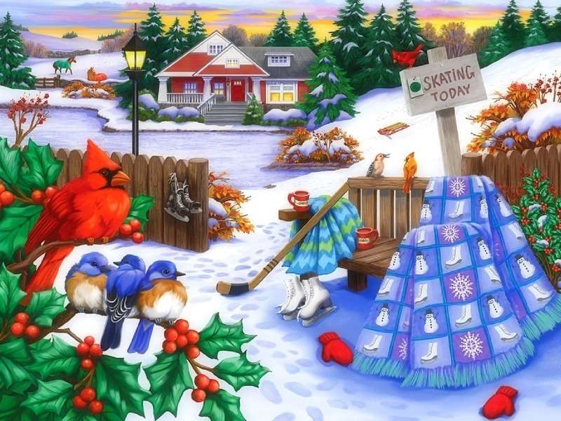 Ice skating today jigsaw puzzle online
