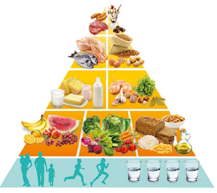 Pirâmide alimentar quebra-cabeças online