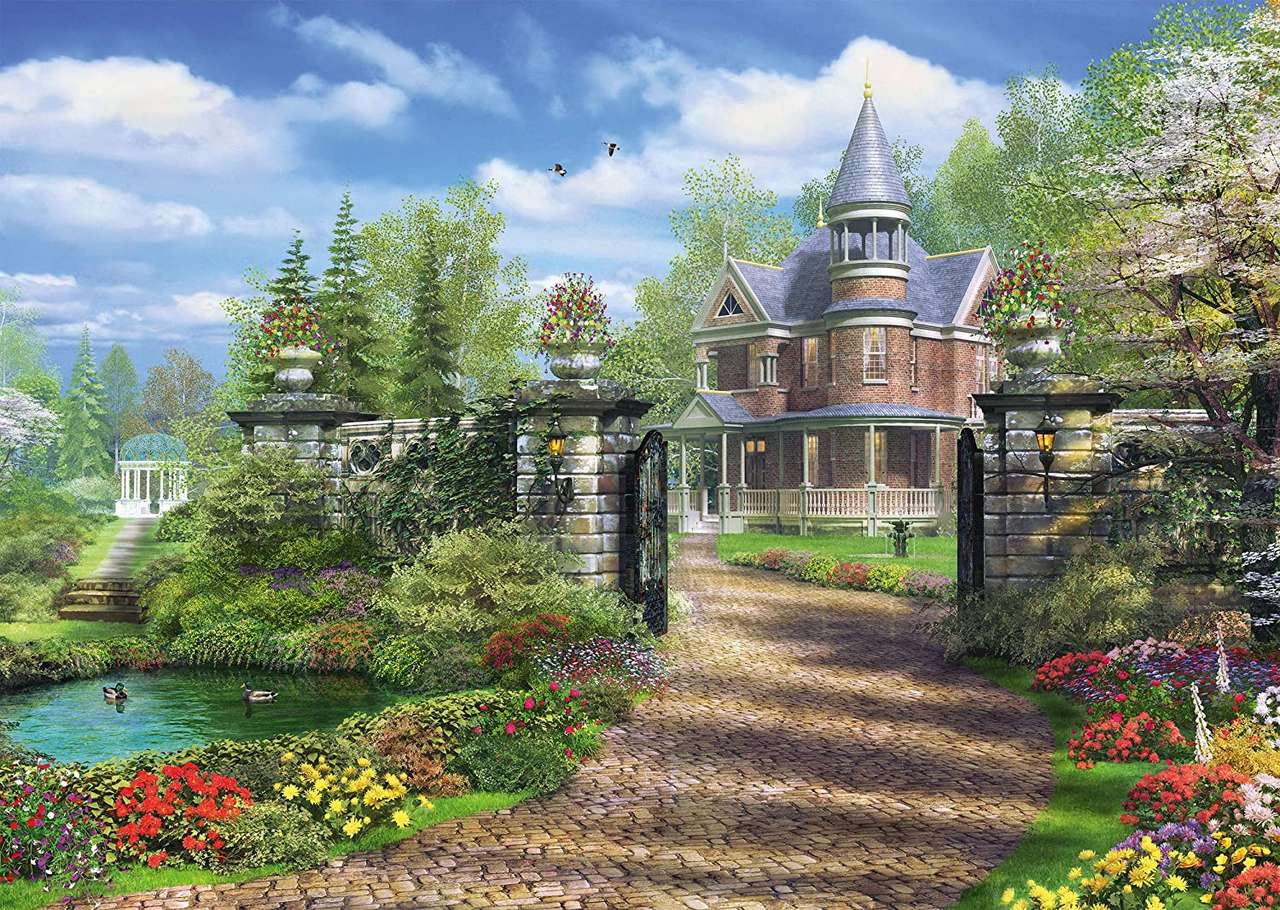mansion in summer jigsaw puzzle online