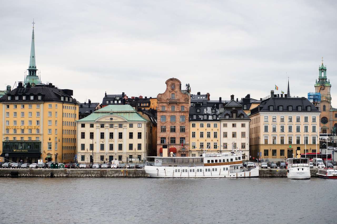 Гамластан, Стокгольм, Швеція онлайн пазл