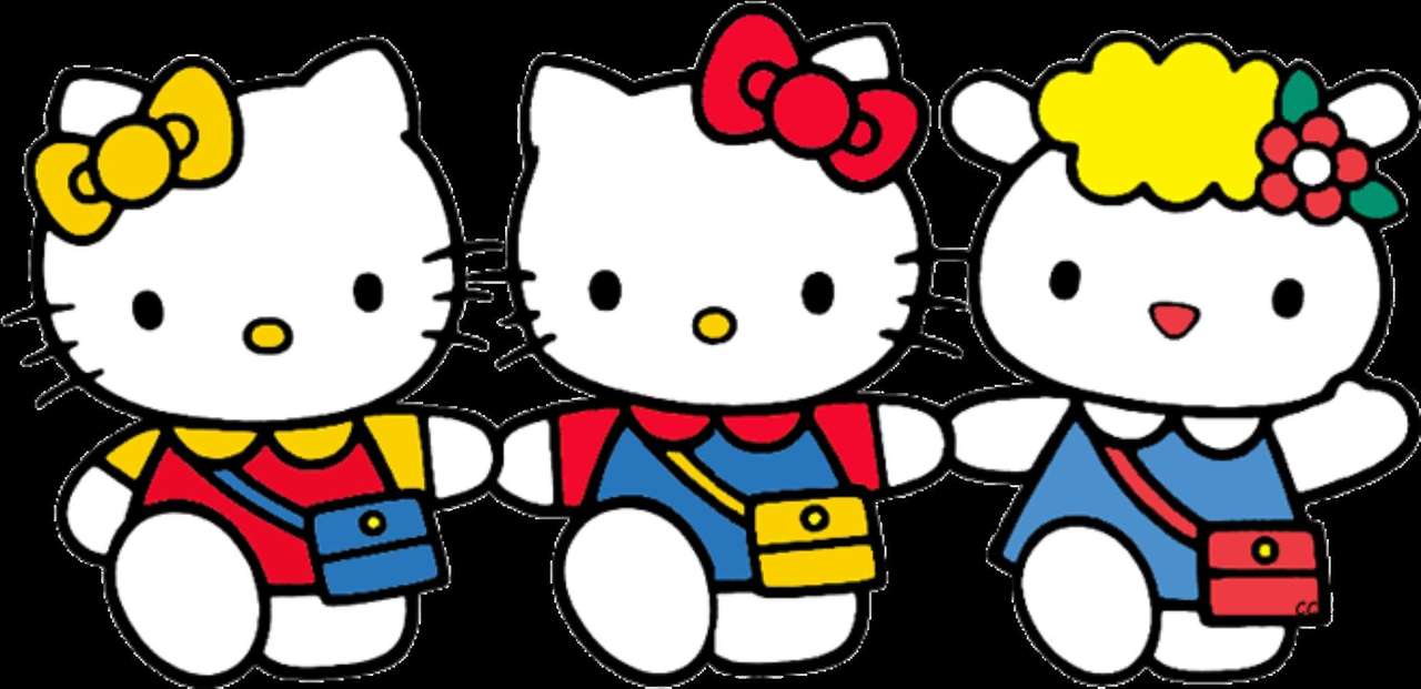 Kitty i jej przyjaciele puzzle online