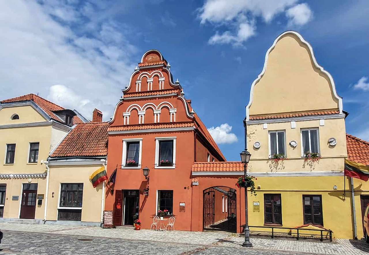 Centre-ville de Lituanie Kedainiai puzzle en ligne