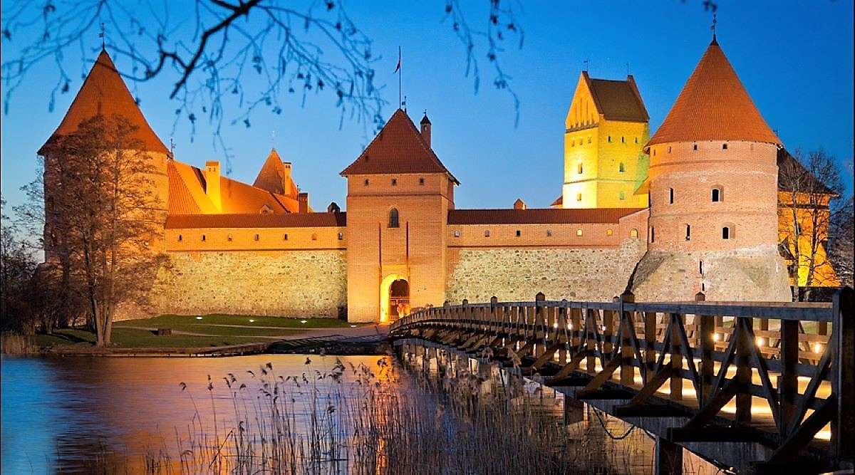 Castillo de la isla de Lituania Trakai rompecabezas en línea