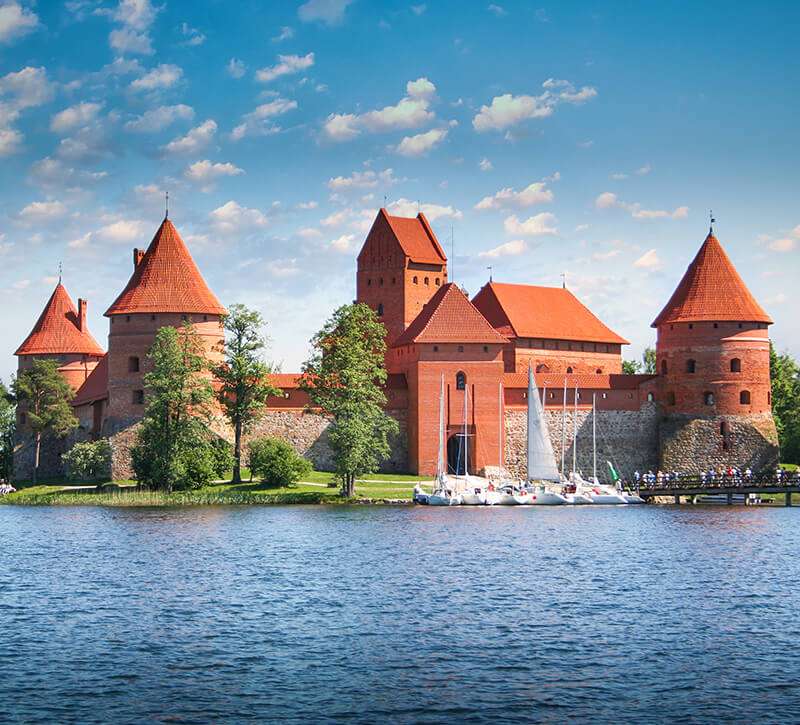 Litvánia szigeti vára, Trakai online puzzle