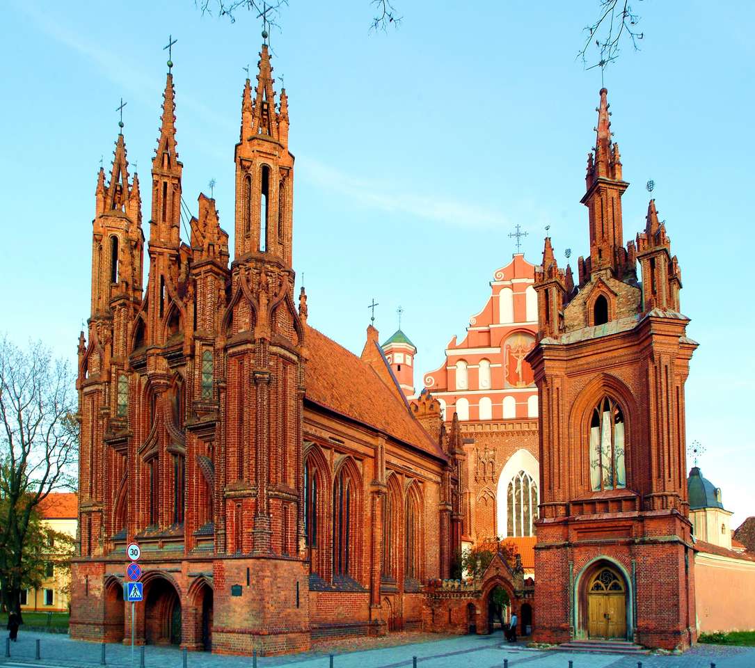 Литва Вильнюс Церкви пазл онлайн