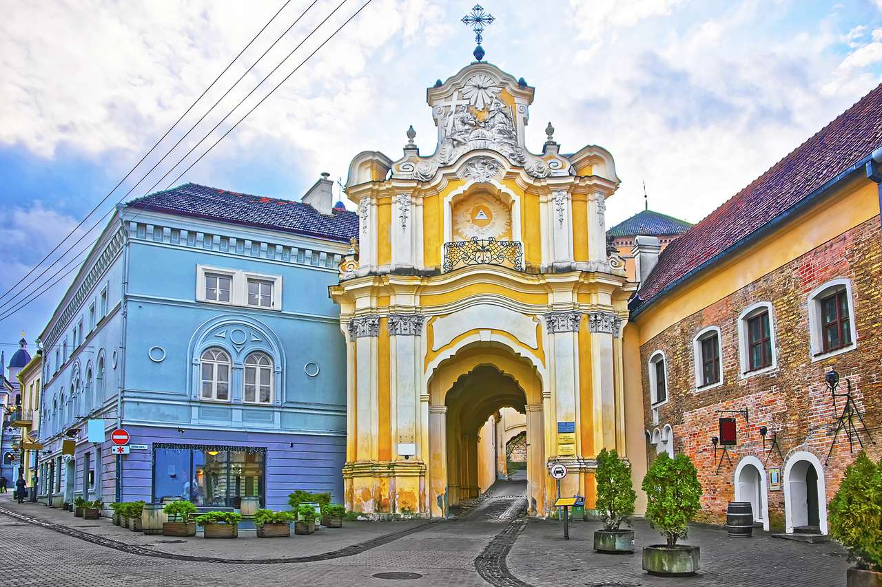 Litouwen Vilnius oude stad online puzzel