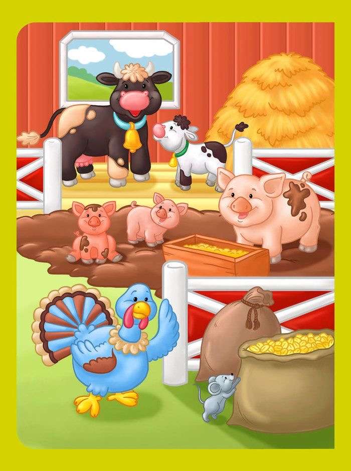 Vidám farm online puzzle