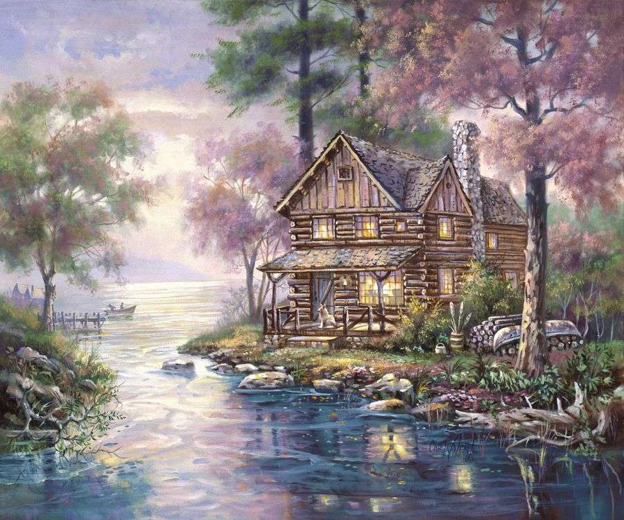 huis aan de rivier legpuzzel online