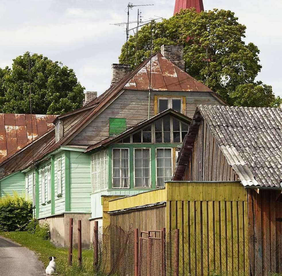 Észtország Haapsalu faházak online puzzle