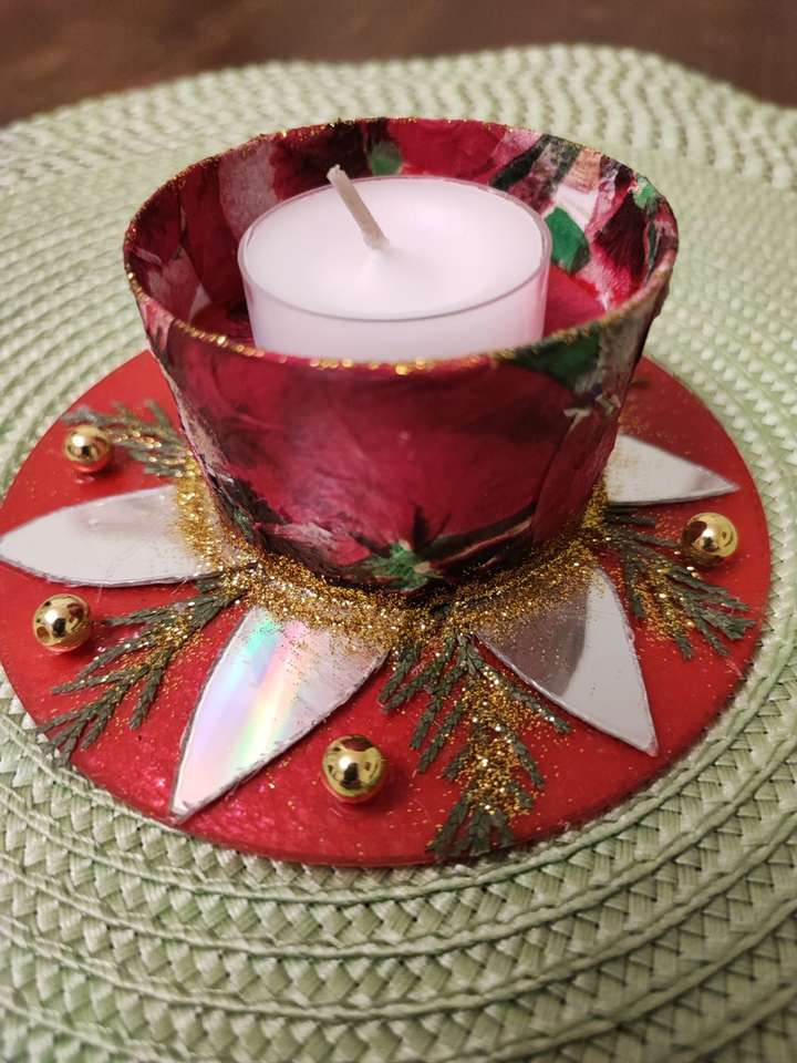 Χριστουγεννιάτικο κερί παζλ online
