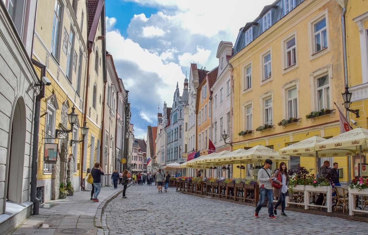 Estlands huvudstad Tallinn pussel på nätet