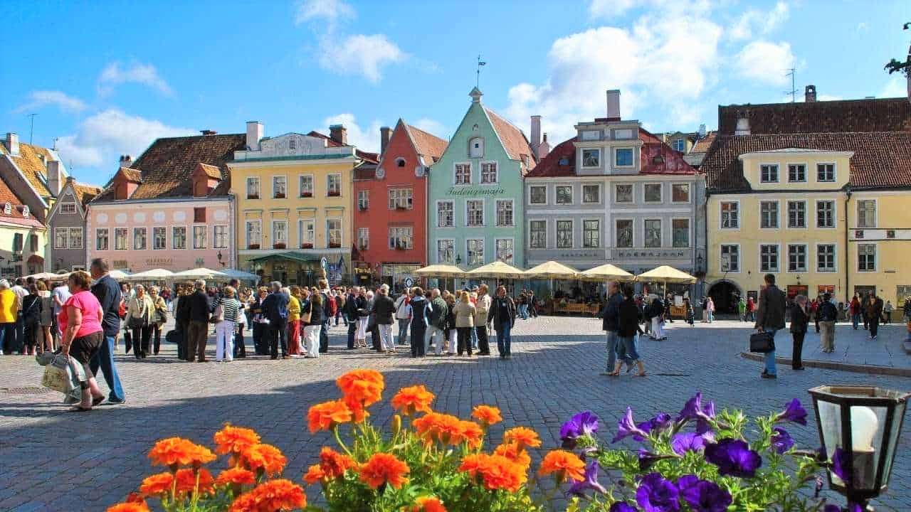 Hlavní město Estonska Tallinn online puzzle