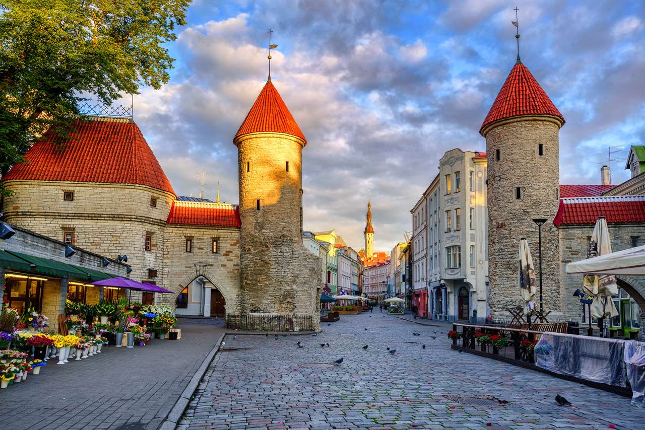 Столиця Естонії Таллінн онлайн пазл