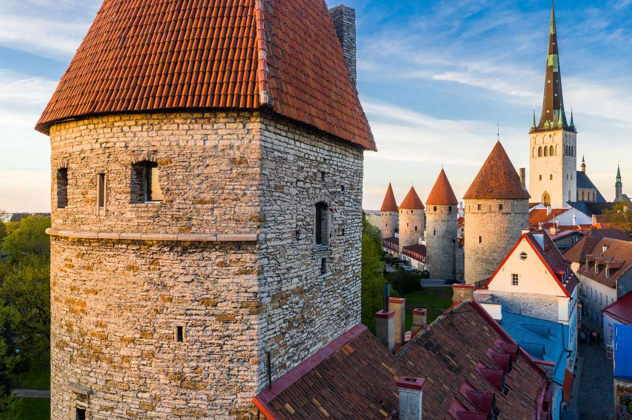 Estlands huvudstad Tallinn pussel på nätet
