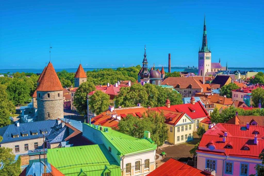 Estônia capital Tallinn puzzle online