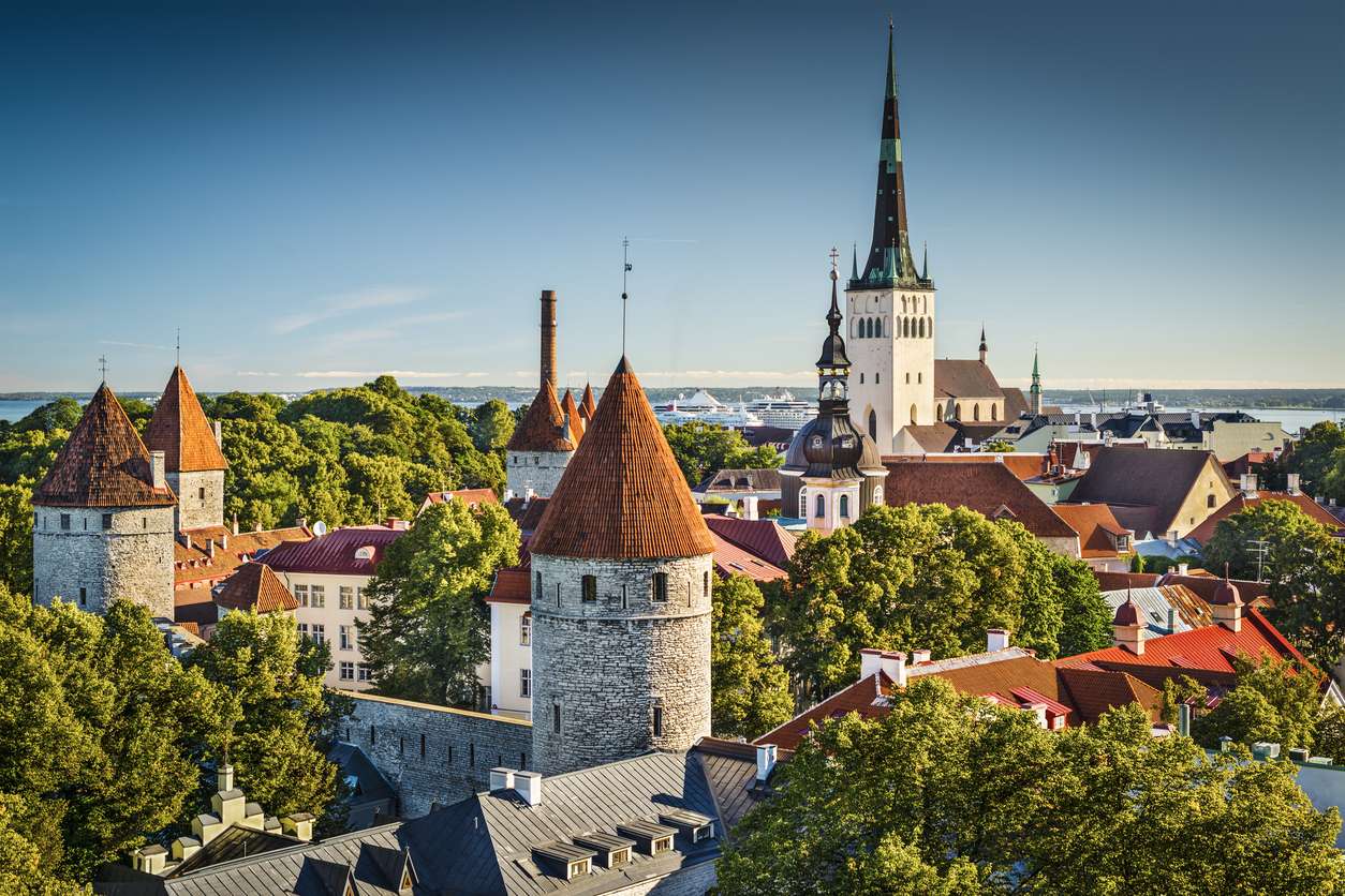 Hlavní město Estonska Tallinn skládačky online