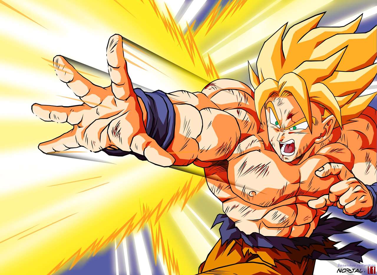 Goku Super Saiyan rompecabezas en línea
