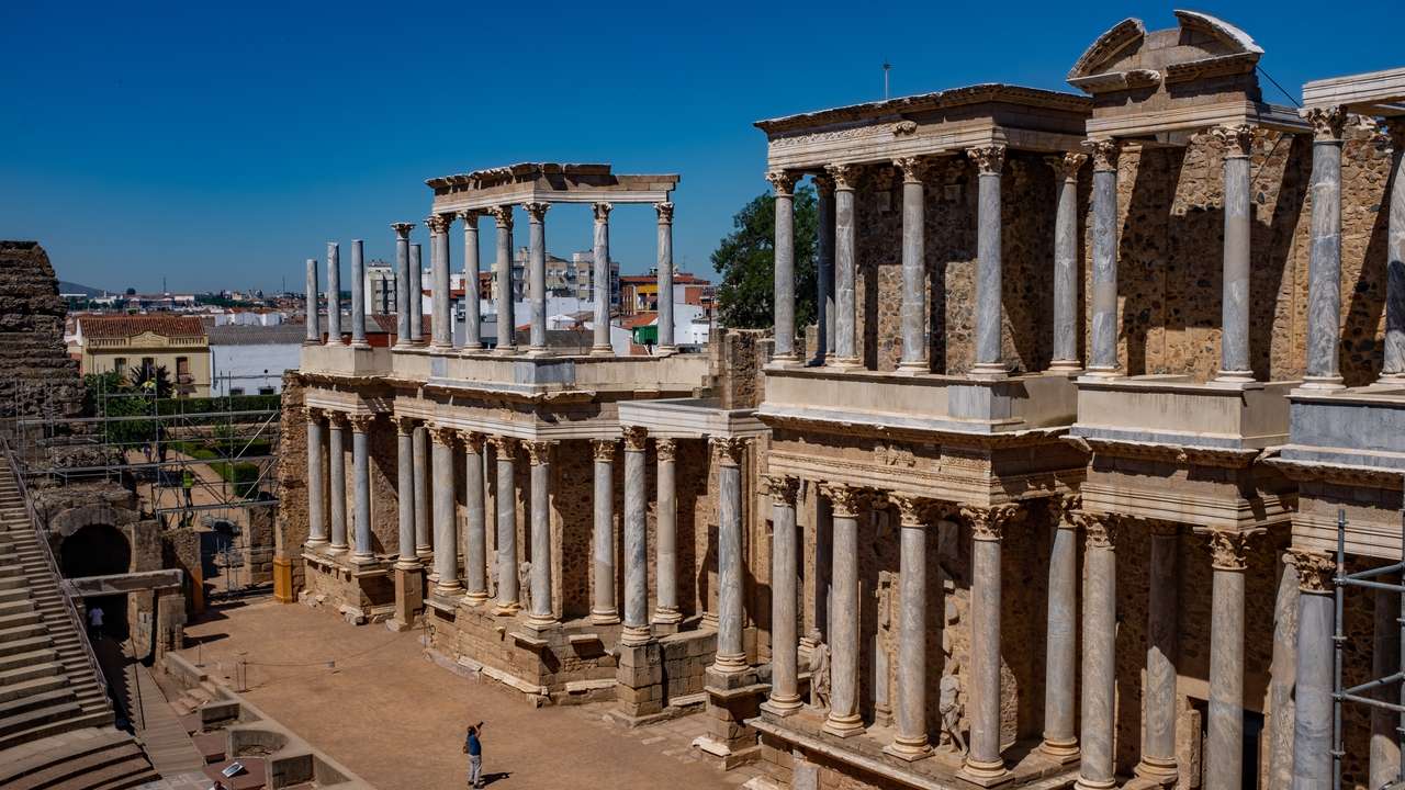 Římské divadlo v Merida, Španělsko skládačky online
