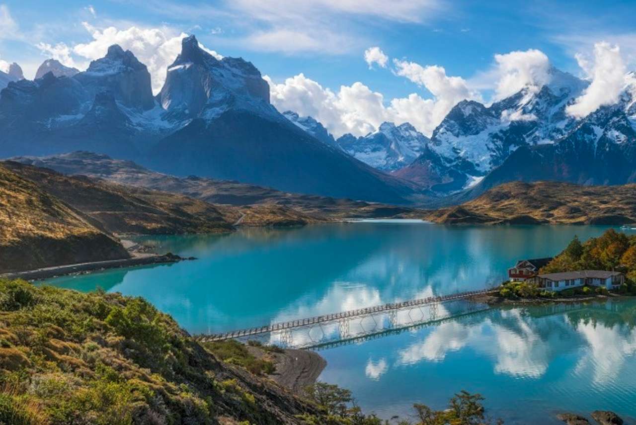 Чили-Патагония-Торрес-дель-Пайне, чудесное зрелище пазл онлайн