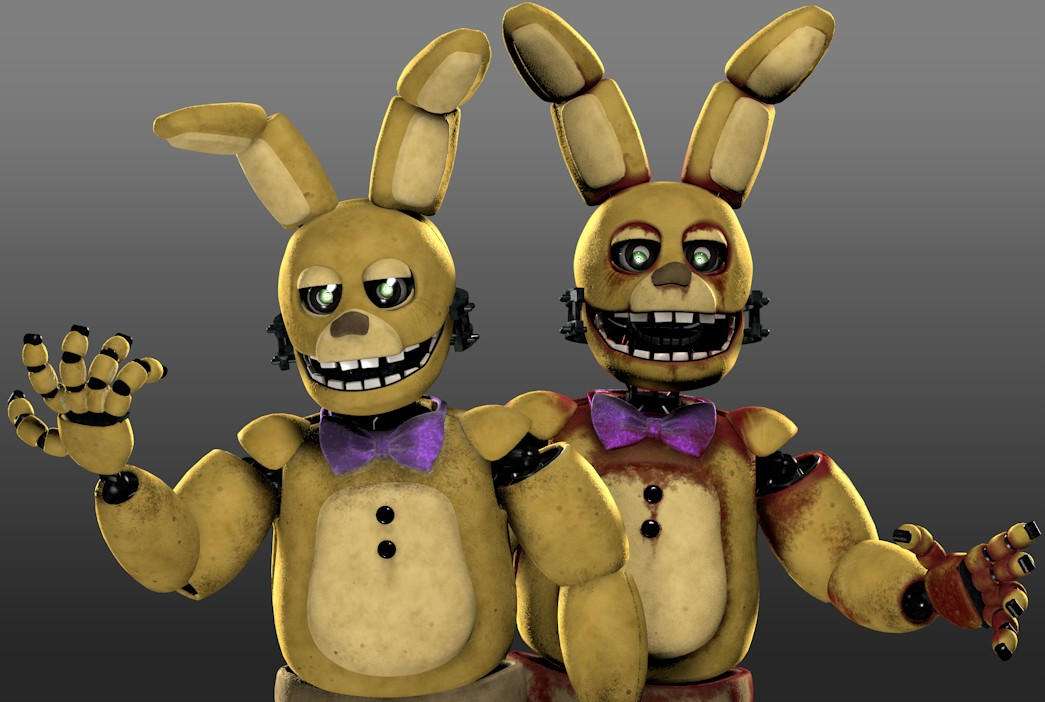 Fnaf Spring Bonnie Models (not by me) jigsaw puzzle online