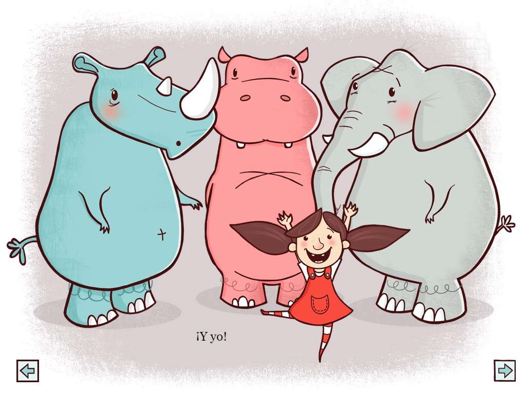 Škyťák, nosorožec, slon a já online puzzle