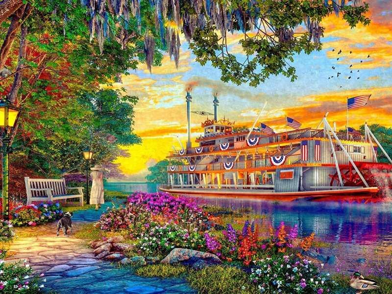 Mississippi Cruise - Mississippi cruise - charming jigsaw puzzle online