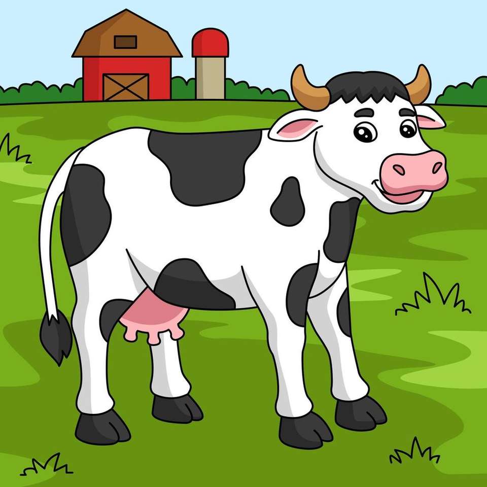 vacă domestică puzzle online