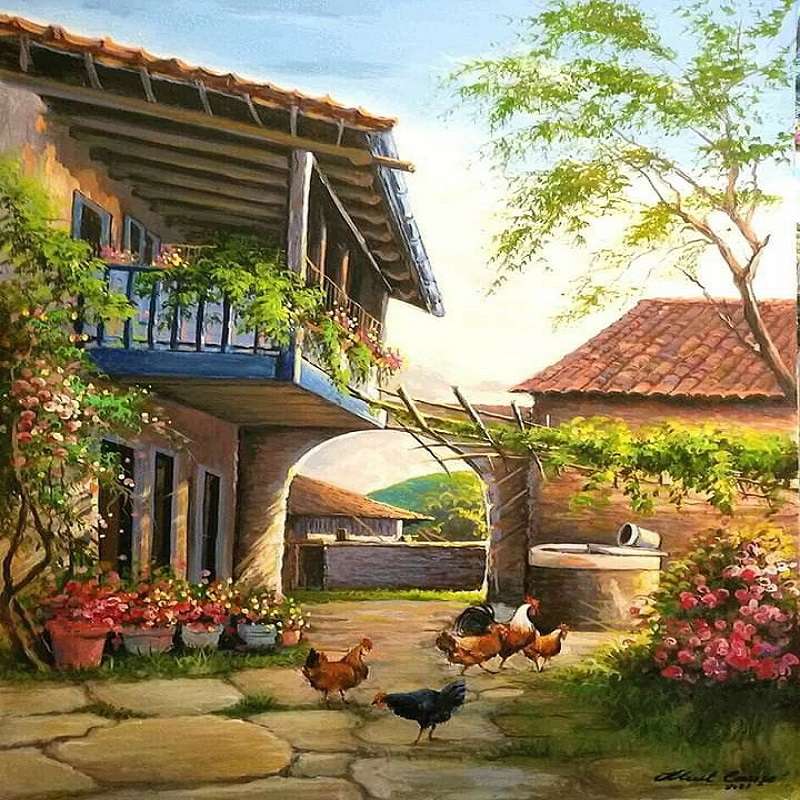 The courtyard jigsaw puzzle online