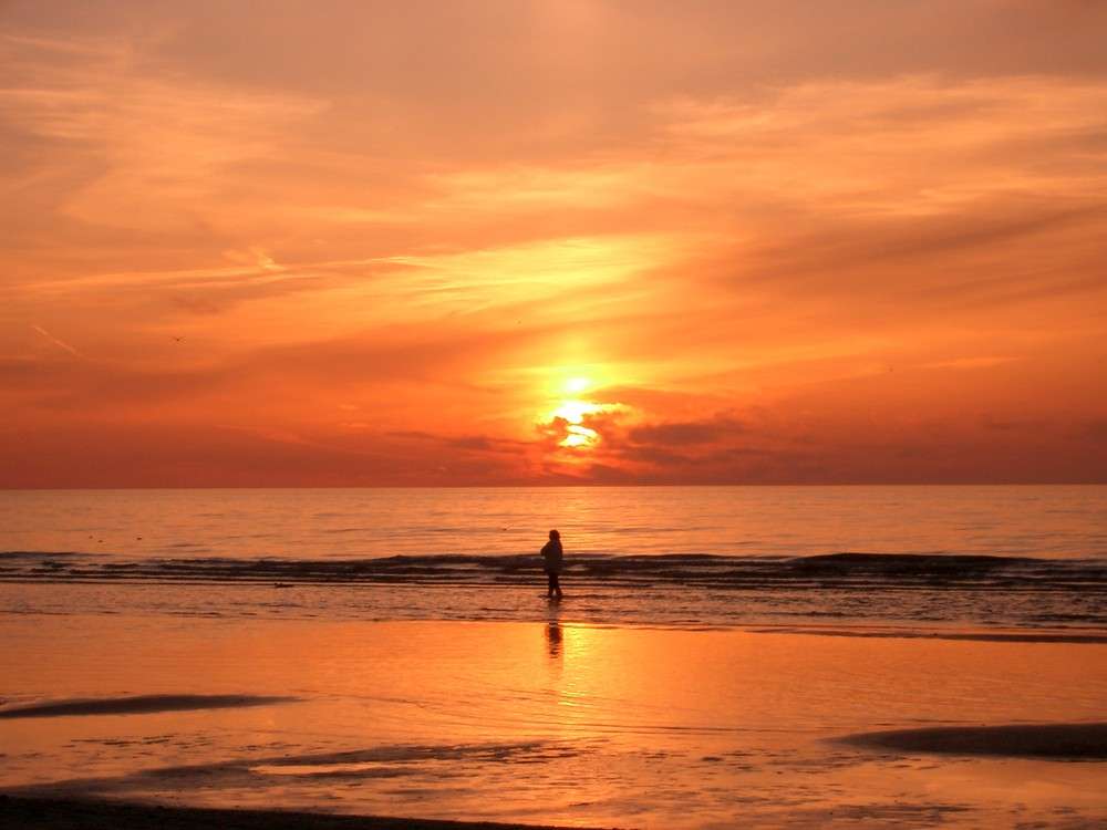 Lettland Jurmala solnedgång pussel på nätet