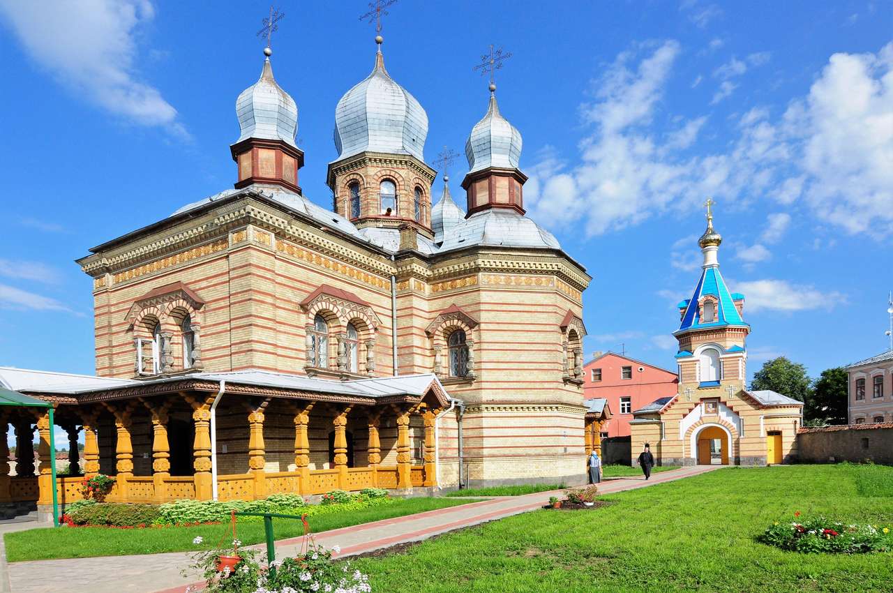 Lettland Jekabpils klosterkomplex pussel på nätet