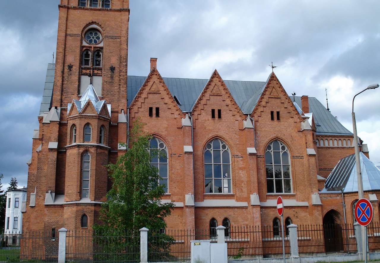 Латвия Даугавпилсская евангелическая церковь пазл онлайн