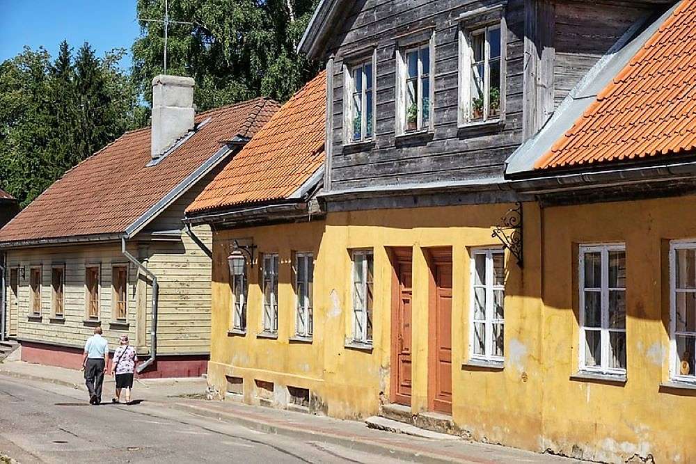 Lettország Cesis házak online puzzle