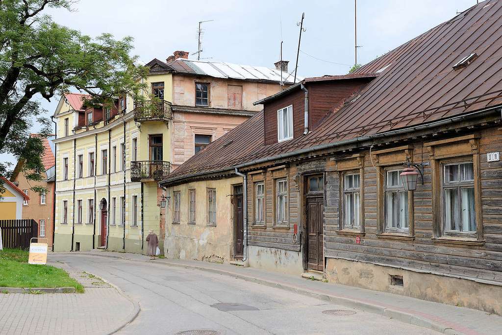 Λετονία σπίτια Cesis online παζλ