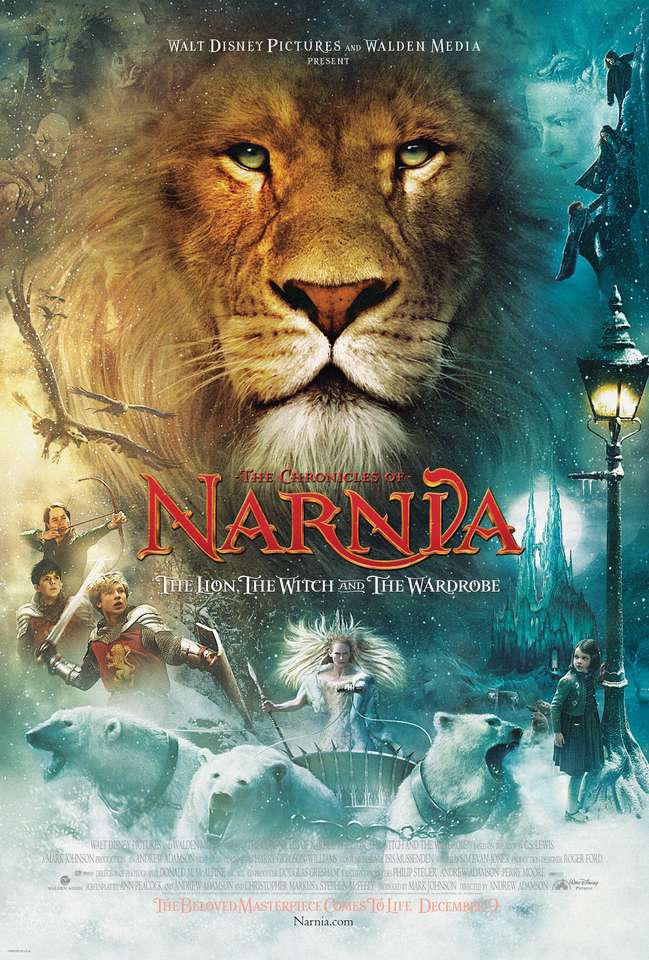 το λογότυπο της ταινίας το λιοντάρι, η μάγισσα και η γκαρνταρόμπα παζλ online