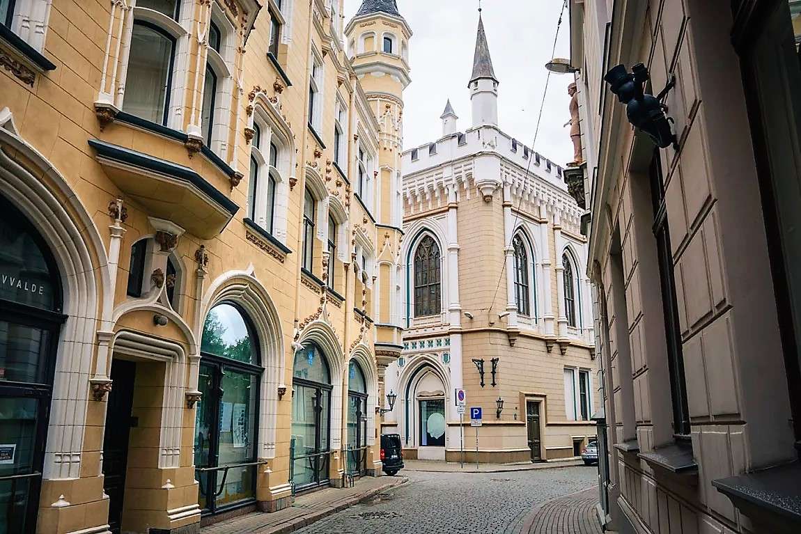 Letônia Centro da cidade de Riga quebra-cabeças online