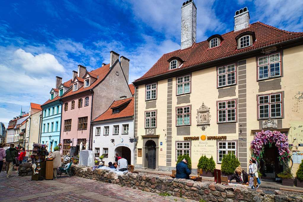 Lotyšsko centrum města Riga online puzzle