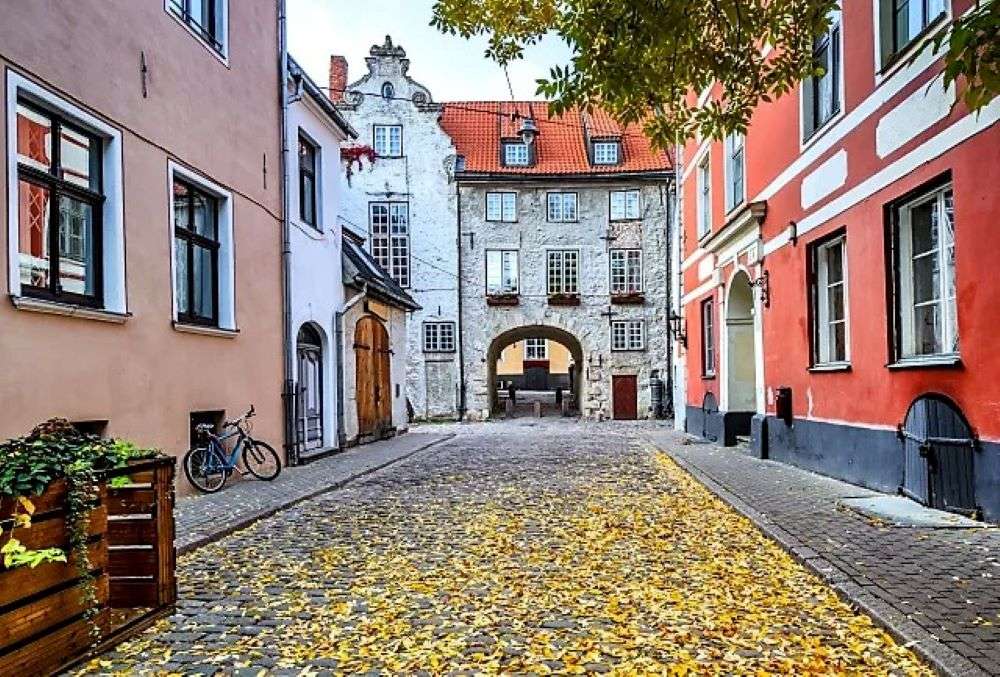 Латвия Центр Риги пазл онлайн