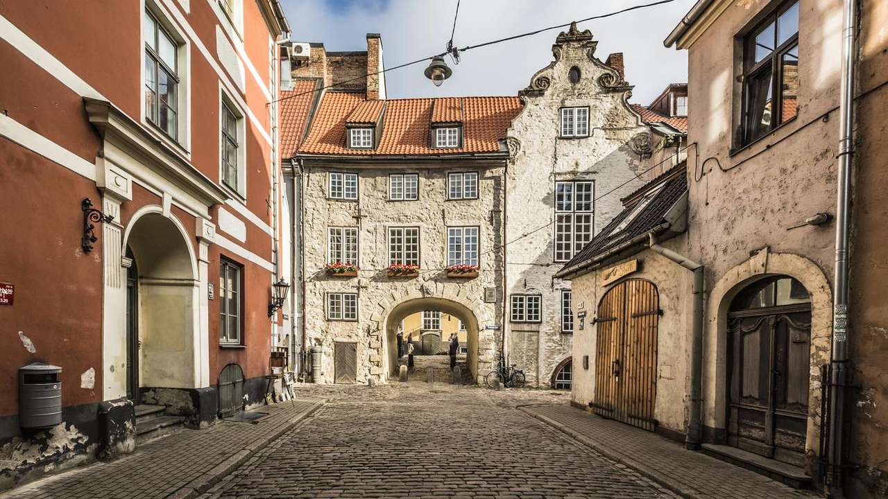 Lettland Riga Town Centre Online-Puzzle
