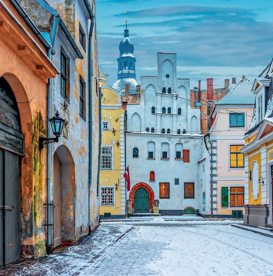 Lettonie Riga Les trois frères puzzle en ligne