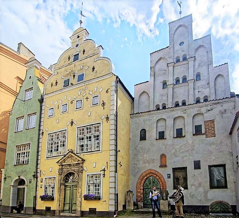 Lotyšsko Riga Tři bratři online puzzle
