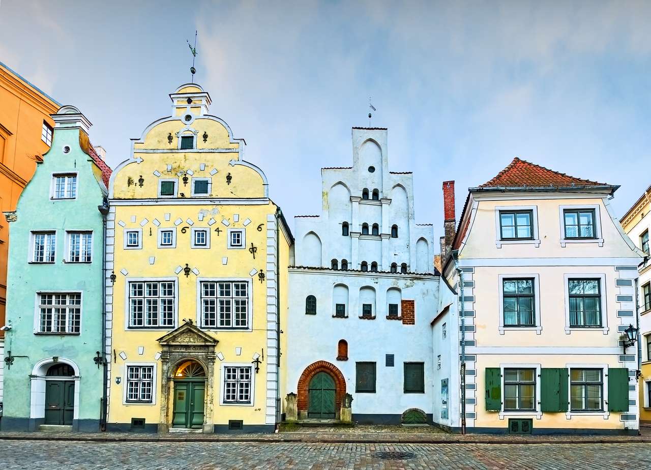 Lotyšsko Riga Tři bratři skládačky online